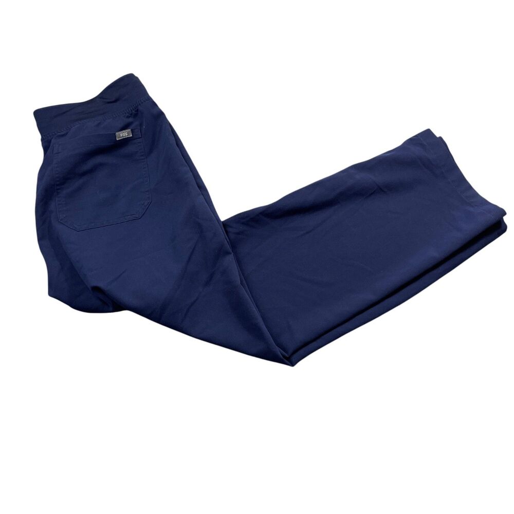 FIGS Technical Collection Medium Navy Elastic‎ Drawstring Waist Polyester Blend